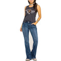 Women's Retro Washed Low Waisted Flared Jeans 2026 New Chic Casual Wide-leg Pants Female Sexy Denim Street Trousers Y2K Bottoms