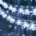 Party Christmas Snowflake String Lights LED Fairy Lights USB/Battery Powered Garland 2024 New Year's Wedding Party Xmas Decorations