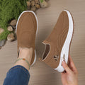 Women's Breathable  Slip-On Sneakers Comfortable Non-Slip Walking Shoes for Elderly Casual Sport Shoes