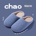 Women Solid Color Slippers Autumn Winter Thin Velvet Mute Soft Bottom Non-Slip Soft Comfortable Women Indoor Floor Home Shoes