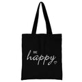 Kawaii Cartoon Orange Cat Print Black Large Capacity Shoulder Bag Work Holiday Shopping Daily Use Gift Idea Handbag Canvas Bag