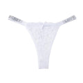 Lingerie Crystal Lace Flower Panties Cotton Crotch Low-waist Seamless Thong Underpants Embroidery Bikini Underwear Women Gifts