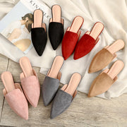 2022 Fall New Women's Mules Shoeless Half Slippers Sandals Loafers Ballet Flats Zapatos Mujer Calzado Women's Shoes 33-42