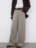 Women High Waist Jeans Pants Loose CHIC VEN New Women Jeans Solid Loose Casual Retro High Waist Wide Legs Denim Pants Plush Female Trousers Spring Autumn 2026