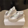 Summer new breathable versatile casual shallow mouth single shoes daily temperament simple comfortable shoes for women