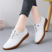 Women's Sneakers Casual Shoes PU Leather Lightweight Designer Loafers Breathable Slip on Women Flat Shoes Zapatos Mujer 2024