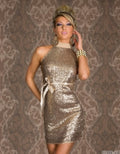 Women Sequin Halter Dress Party Dresses Vestidos Female Clothing Summer Dresses 2025 Dress in Liquidation