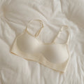 Seamless Low-necked Bra Shockproof Close-fitting Square-cut Collar Bralette Adjustable Lingerie