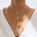 87 Pcs/Set Boho Vintage Elegant Pearl Zircon Butterfly Pendant Earrings Ring Necklace For Women Gold Color  Jewelry Sets Gifts