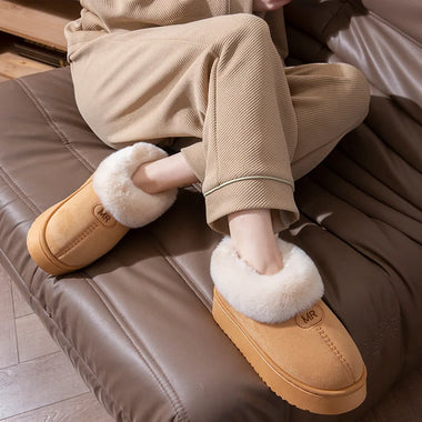 Fleece Lined Winter Slippers For Men Women With Ankle Cover Thick Sole Lightweight Eva Indoor Outdoor Warm Home Shoes 2026 New