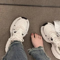 Women Luxary Chunky Sneakers Mesh Breathable Increased Internal Trainers Sports Running Casual Ladies Fitness Vulcanize Shoes