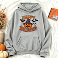 Happy Halloween Hoodie Women Witch Hat Pumpkin Graphic Sweatshirt Spooky Season Long Sleeve Casual Loose Pullover Warm Tops