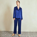 30 Momme Heavy Silk Pajama Set Women  Sleepwear Luxury Autumn Winter Warm Long Sleeve Nightwear Gift Two Piece Suit