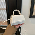 Vintage Versatile Shoulder Crossbody Bag Mini Size Solid Color Lady Handbag PU Leather Coin Purse for Women
