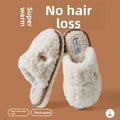 Winter Plush Couple Slippers for Men & Women Ultra Soft Memory Foam Cloud Comfort Non-Slip Thick Sole Indoor/Outdoor House Shoes