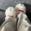 New Adorable Kitten Claw Slippers Women's Home Shoes Non Slip Furry Mules Female Fashion Warm Fluffy Slides Outdoor Cat Slippers