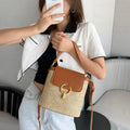 Women's Bag Casual Simple Fashionable Versatile Straw Woven Beach Handbag Portable Large Capacity High-quality Crossbody Bag
