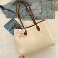 Large-Capacity Tote Bag for Women, Suitable for Autumn and Winter Commuting, Stylish and Versatile Shoulder Bag, Pu Large Handbag