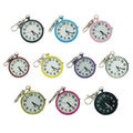 Large Dial Quartz Pocket Watches Luminous Dots Keyring Chest Watches Quartz Movement Minimalist Design Digital Hanging Watches