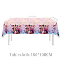 Party Disposable Set K-Pop Theme Disposable Tableware Set for Kids Birthday Baby Shower Party - Paper Plates Cups And Tablecloth with Birthday Banner
