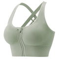 New Women Solid Color Sports Bra Cross Back Removable Chest Pads Breathable Yoga Fitness Top Wear Bra For Women