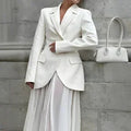Women Slim Fit Blazer Jacket, Elegant Office Workwear Autumn Winter