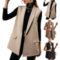Women's Blazer Vest Coat 2026 Spring Summer Temperament Design Sense Ladies Suit Vest Versatile Thin Lady Waistcoat Open Front
