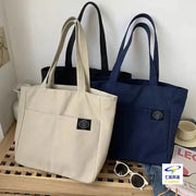 Canvas Bags for Woman Tote Bag, Large Capacity Shoulder Bag for Women Student, Soft Handbag with Zipper Closure Multiple Pockets