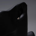 G23 ASTM F136 Titanium Tragus Stud Triangle Cubic Zirconia Flat Back Labret Earring Hypoallergenic Cartilage Piercing