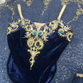 Skirt performance tutu High-end new custom dark blue pharaoh daughter Pakita ballet competition performance tutu skirt adult and kids