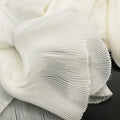 Dresses Pleated Organza Fabric Organza Accordion Pleated Fabric By The Meter for Clothing Dresses Stage Decoration Sewing High-end Fashion Designer Cloth White