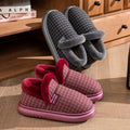Cozy Fleece Indoor Slippers Men Women Anti-Slip Silent Thick Sole Soft Warm Cotton Shoes Autumn Winter Couple Home Footwear