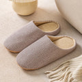 Unisex Home Slippers Soft Fur Slippers Warm Indoor Flat Slides Nonslip Couples Shoes Bedroom Light Slience Flats Autumn&Spring
