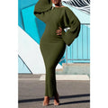 Black Knitted Dress Women Fashion O Neck Long Sleeve Bodycon Midi Dresses Female Elegant High Strecth Light Loose Dresses Thin