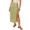 2026 Women Leopard Print High Waist Side Slit Pencil Skirt A Line Midi Bodycon Wrap Hem Dress