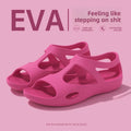 Women's EVA Yoga Shoes Solid Color Closed Toe Sandals Summer Lightweight Non-slip Ladies' Flat Shoes Casual Walking Footwears