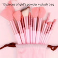 13pcs Beauty and Makeup Set Including Makeup Brush Makeup Tool Combination Suitable for Makeup
