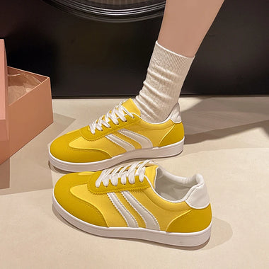 Shoes Woman Trend Casual Sneakers Comfortable Lace Up Flats Tennis Shoe Breathable Walking Jogging Shoe Zapatillas De Mujer
