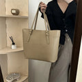 High-quality Leather Large-capacity Commuter Tote Paris New High-level Sense of Fashion Trend Leather Women's Bags Large Bags