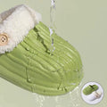 Women's Furry Fur Slippers Winter Removable Fleece Lining Non Slip Waterproof Slippers Couple Plus Size 45 Soft Sole Warm Shoes