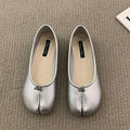Women Flats Tabi Ninja Shoes Woman Ladies Microfiber Leather Comfy  Flats Split Toe Slippers Soft Bottom Loafers Solid Brief La