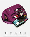 New neutral nylon fabric women's handbag Oxford cloth shoulder strap messenger bag travel bag multi-compartment leisure bag mess