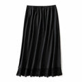 Thin Ice Silk Modal Female Half Length Skirt Lace Anti-glare Underskirt Mesh Flower Pure Color Half Slip Dress Petticoat