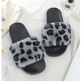 Women Slippers Faux Rex Rabbit Fur Slippers Slides For Women Luxury Designer Sandals On Summer Furry Slippers Flip Flops Shoes Plus Size Shoes