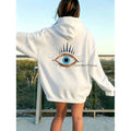 Oversized Streetwear Hoodie Halloween Gifts Mystic Eye Print Fall Clothes Autumn Winter Daily Wear Gift For Her
