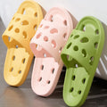 Unisex EVA Drainage Slides, Quick-Drying Non-slip Bathroom Slippers, Hollow Out Summer Indoor & Outdoor Beach Shoes