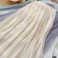 Skirts for Women Summer Pleated Temperament Half-body Skirt Slim Thin Section of The Long A-line Skirt Woman Clothing Streetwear