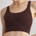 Women sport Bra Gym Solid Color Women Cross back Fitness sport Bra High strength Tight Top Comprehensive Training Gym Yoga Underwear With Chest Pad