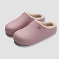 Eva Waterproof Cotton Slippers Women Winter Comfortable Fleece Lining Warm House Shoes Couple Thick Soled Non Slip Plush Slides