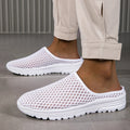 Women Sandals Summer For Lazy Bag-Toe Half Slippers For Women Wearing Summer Mesh Women Walking Sandals Large Size Comfortable Sports Breathable New
